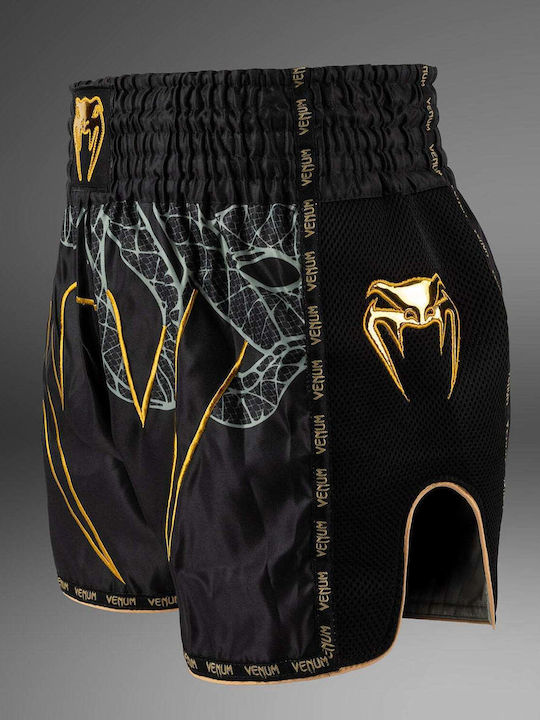 Σορτσάκια Muay Thai Venum Serpenti Muay Thai Shorts Black Silver Gold