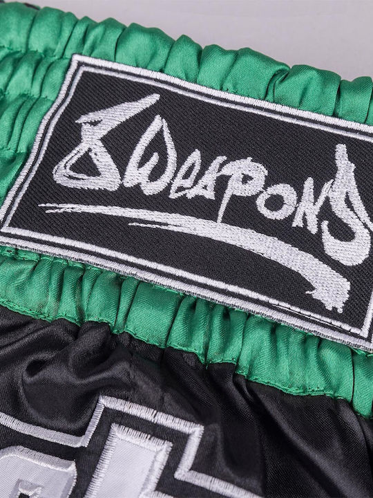 Σορτσάκια Muay Thai 8 Weapons West Coast Black Green
