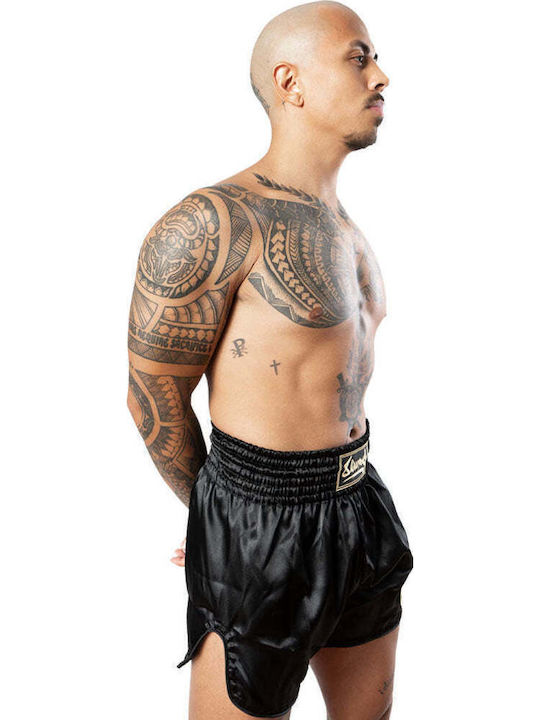 Pantaloni De Box Muay Thai 8 Weapons Strike Negru Aurii