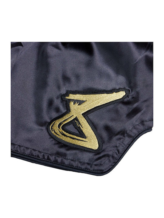 Pantaloni De Box Muay Thai 8 Weapons Strike Negru Aurii