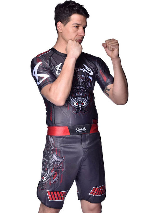 8 Weapons 8310012-BKRE MMA Shorts Black