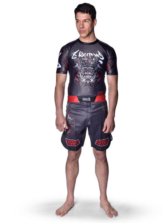 8 Weapons 8310012-BKRE MMA Shorts Black