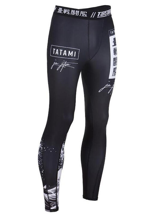 Tatami Fightwear Lung Bărbați Legginguri Arte Marțiale Negru