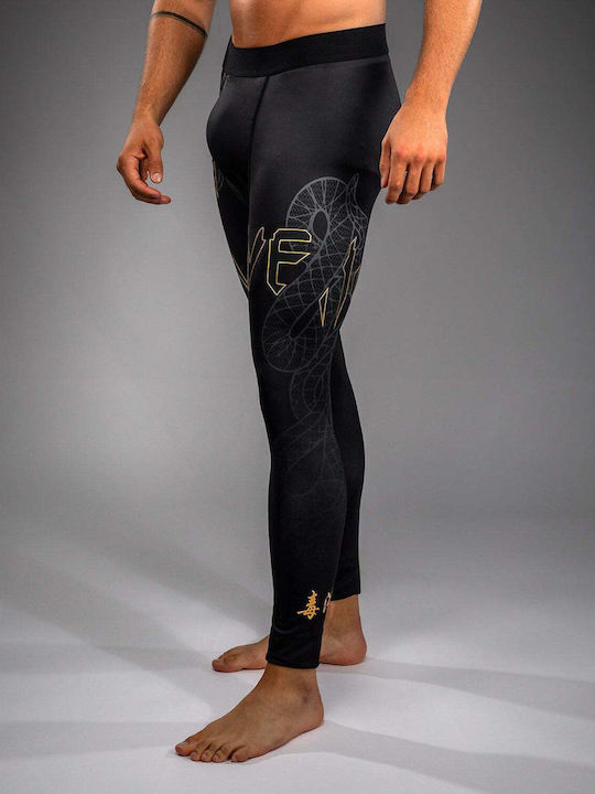 Venum Spats Long Men Martial Arts Leggings Black