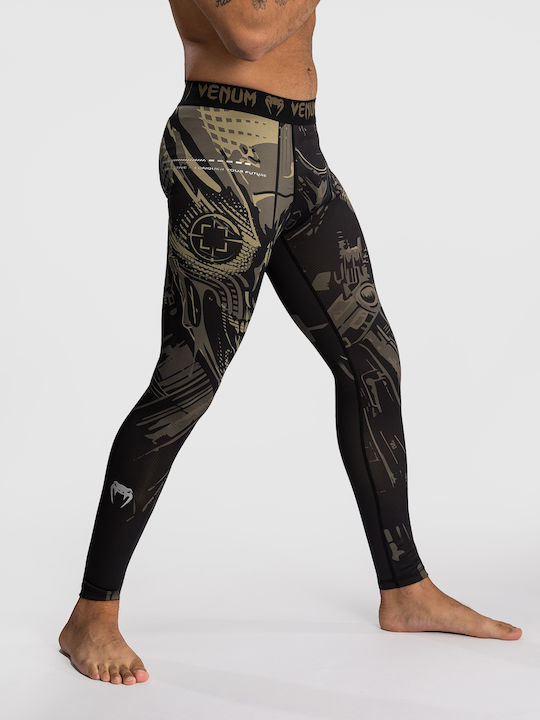 Venum Spats Long Men Martial Arts Leggings Black