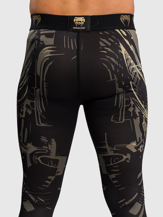 Venum Spats Long Men Martial Arts Leggings Black