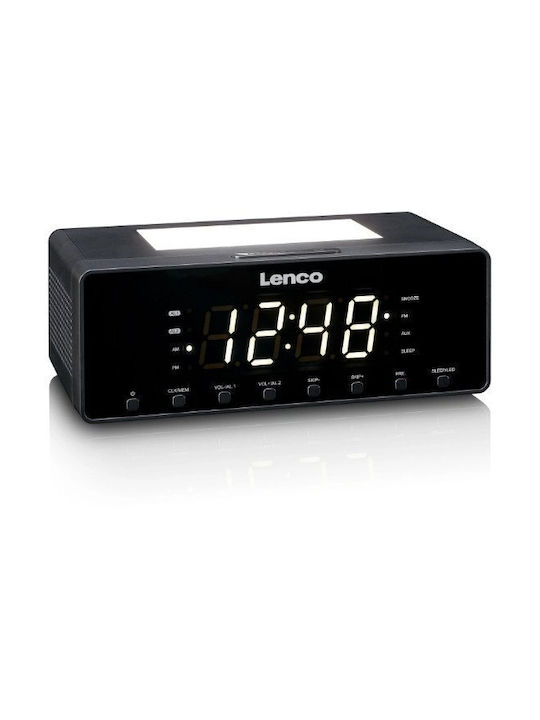 Lenco Lenco Tischuhr Digital LED Schwarz CR-540BK