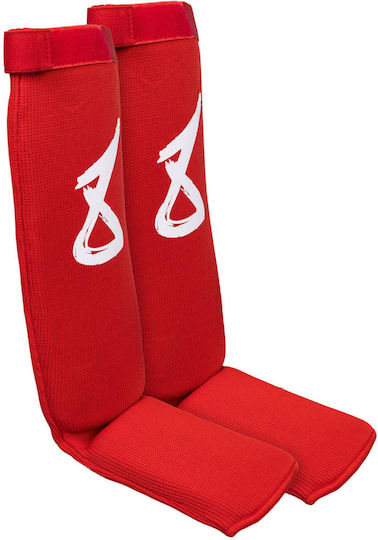 8 Weapons Shin Guards Adults Red