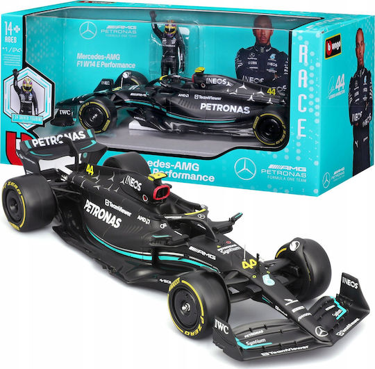 Bburago 18-28037 Diecast Racing F1 Mercedesamg W14e #44 Lewis Hamilton Scale 1:24 Driver Figure