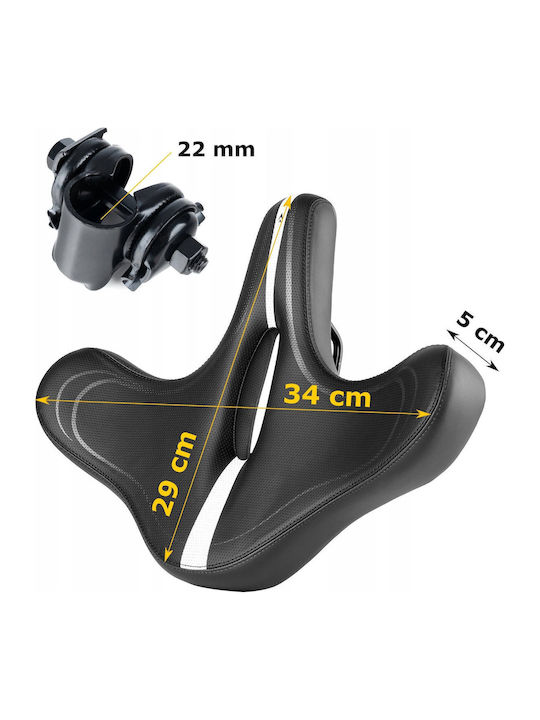 Black Bicycle Saddle City