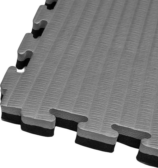 Rage Double Sided EVA Gym Floor Puzzle Tatami Mat Black 100x100x3cm