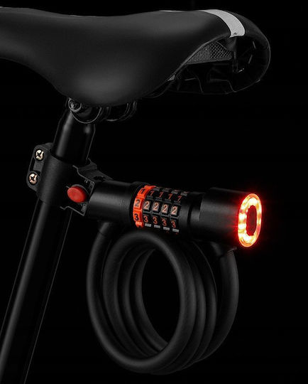 L47h Lanț de Blocare cu Cod și Lumină pentru Bicicletă