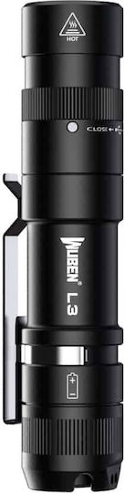 Wuben Φακός LED IP68 με Μέγιστη Φωτεινότητα 3000lm