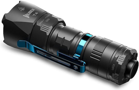 Wuben Flashlight LED IP68 with Maximum Brightness 850lm Black