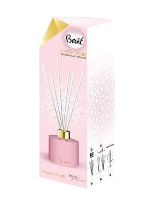 Brait Home Parfüm Dekoratives Duftöl + Stäbchen Pastell Rose 100ml