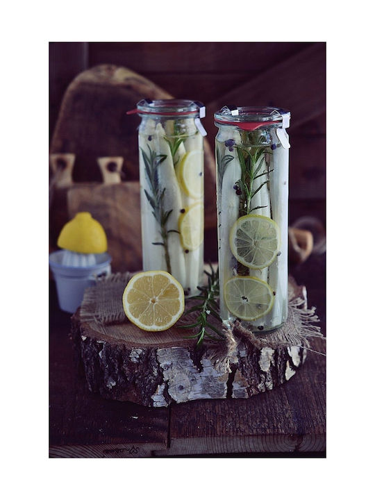 Weck Set of 6pcs Jars General Use with Lid Glass Transparent 1590ml