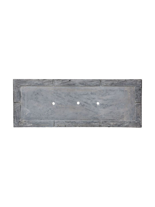 Beliani Саксия Черно 80x30x92см.