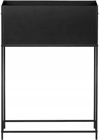 Beliani Topf Metallisch Black