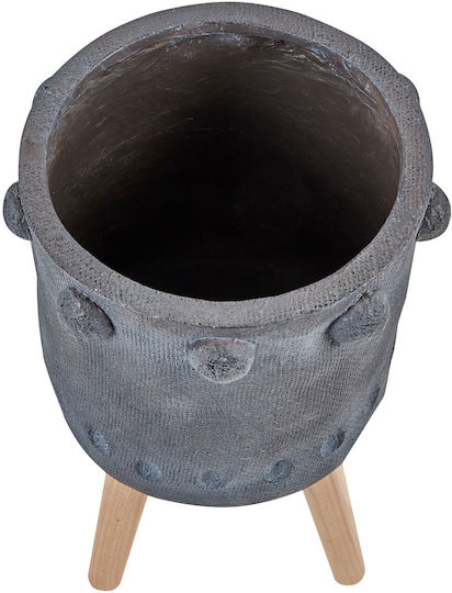 Beliani Ghiveci Ceramică Graphite