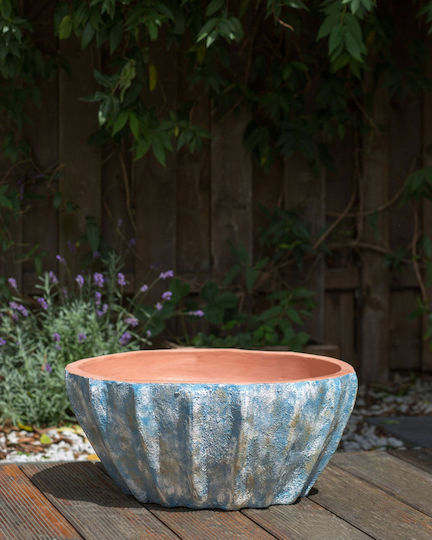 Beliani Ghiveci Ceramică Blue