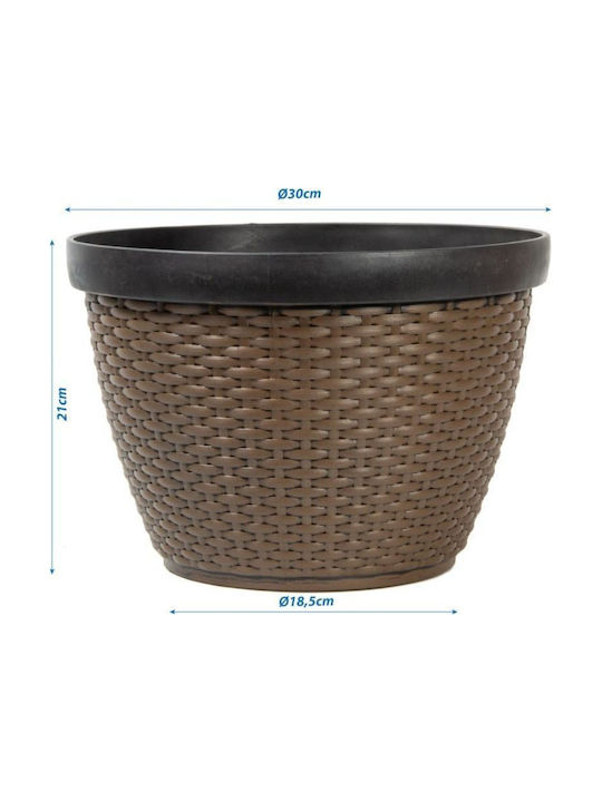 Saska Garden Topf Kunststoff 30.5x30.5cm.