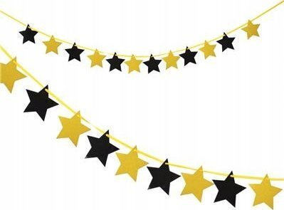 Party Deco Garland Stars Certified