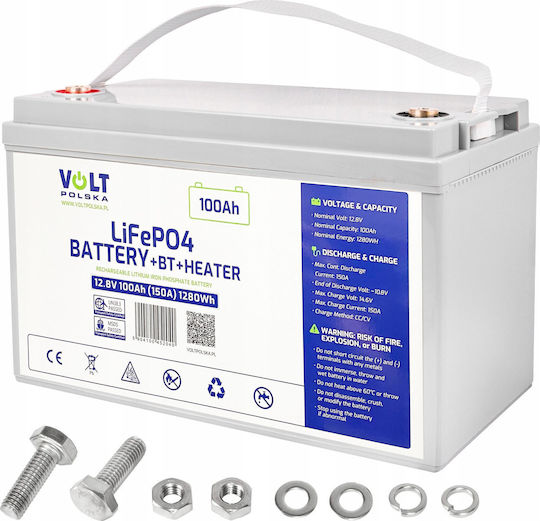 Azo Digital UPS Battery with Capacity 100Ah and Voltage 12.8V 1pcs