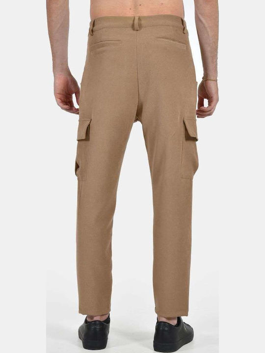 Παντελόνι Cargo Ελαστικό σε Loose Εφαρμογή Camel