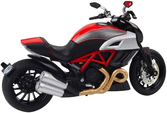 Metal Motorcycle Sport Lights Sounds Gold Red Elements Scale 1:12