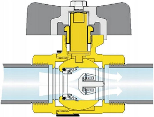 Ballstop Ball Valve Built-in Check Valve Potable Water 1 1/2 Lever Handle