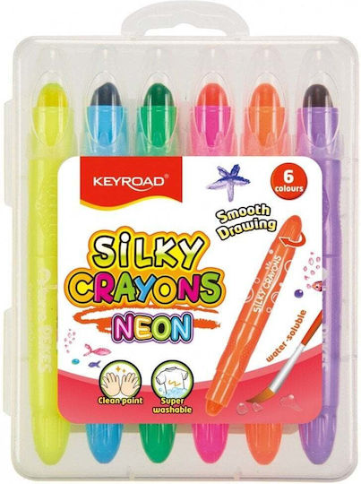 Keyroad Neon Gel Crayons 6 Pcs Mix Neon Colors