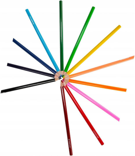 Olo Crayons 12 Colours Unicorn Stk Pud12/144