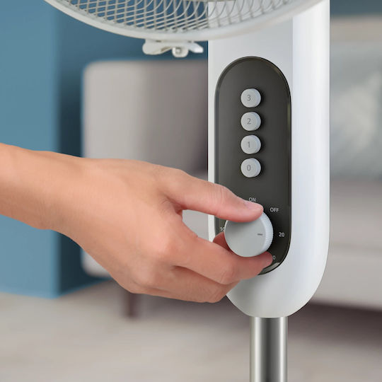 Philips Fan Cx1220 Ventilator Sockel 45W mit Fernbedienung Weiß