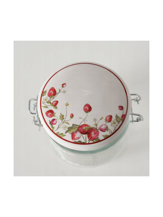 Boltze Vase General Use with Airtight Lid Glass Transparent 450ml