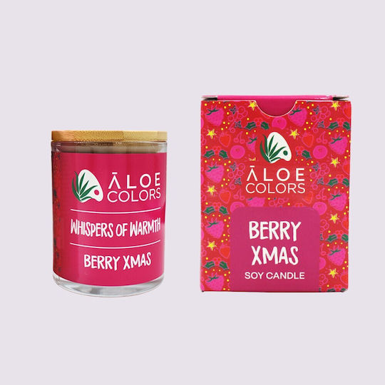 Aloe Colors Χριστουγεννιάτικο Κερί Μωβ