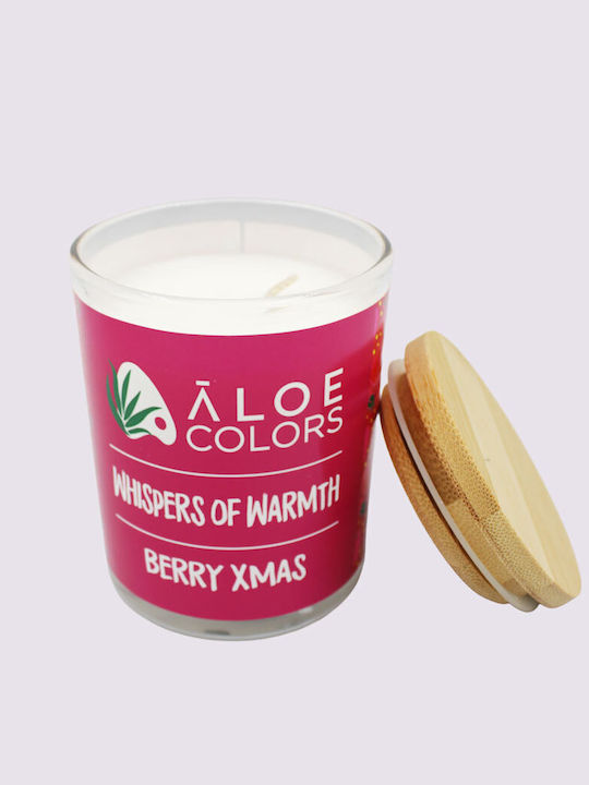 Aloe Colors Χριστουγεννιάτικο Κερί Μωβ