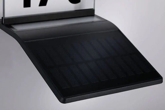 Paulmann Wandmontiert Solarleuchte Hausnummer 150lm Warmes Weiß 3000K mit Bewegungssensor IP44