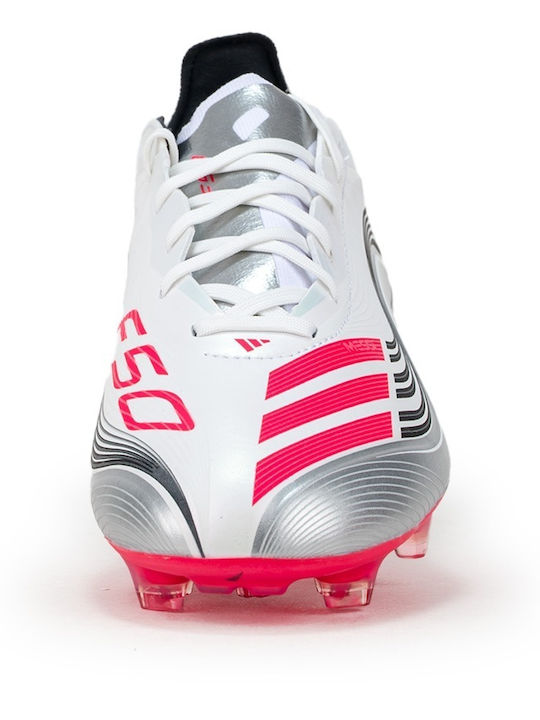 adidas F50 Pro Football Shoes with Cleats White