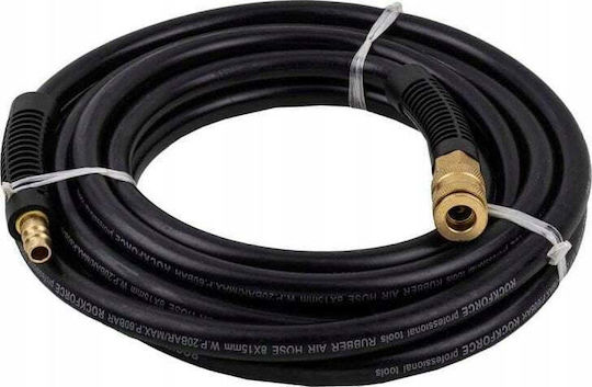 Reinforced Pneumatic Rubber Hose 8mm X5m Quick Couplers Rockforce