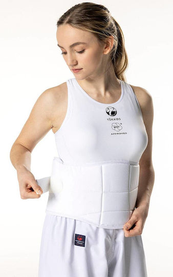 Karate Chest Protector Tokaido Karate Vest Body Protector Pro Lady WKF Approved White
