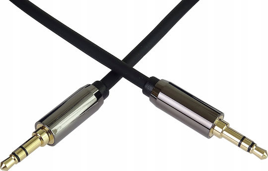 PremiumCord 3.5mm Jack Audio Cable 3.5mm Male - 3.5mm Male Black 1.5m