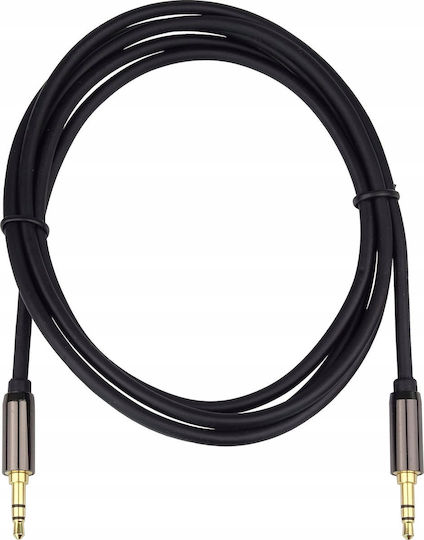 PremiumCord 3.5mm Jack Audio Cable 3.5mm Male - 3.5mm Male Black 1.5m