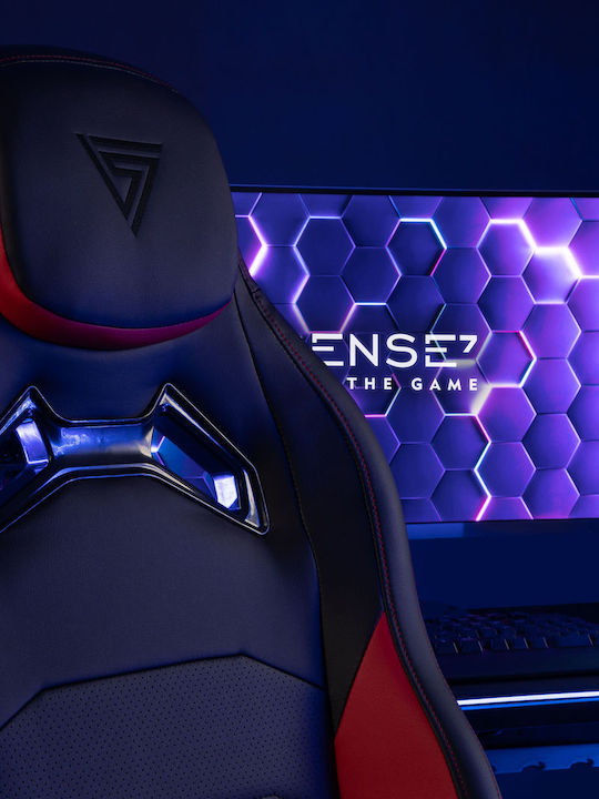 SENSE7 Vanguard Fabric Υφασμάτινη Καρέκλα Gaming με Ρυθμιζόμενα Μπράτσα Μαύρη