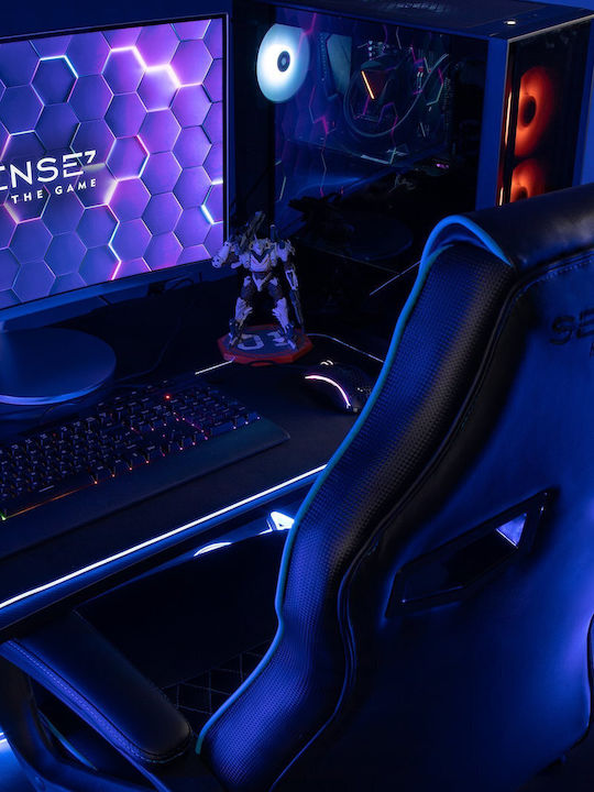 SENSE7 Knight Artificial Leather Gaming Chair Black