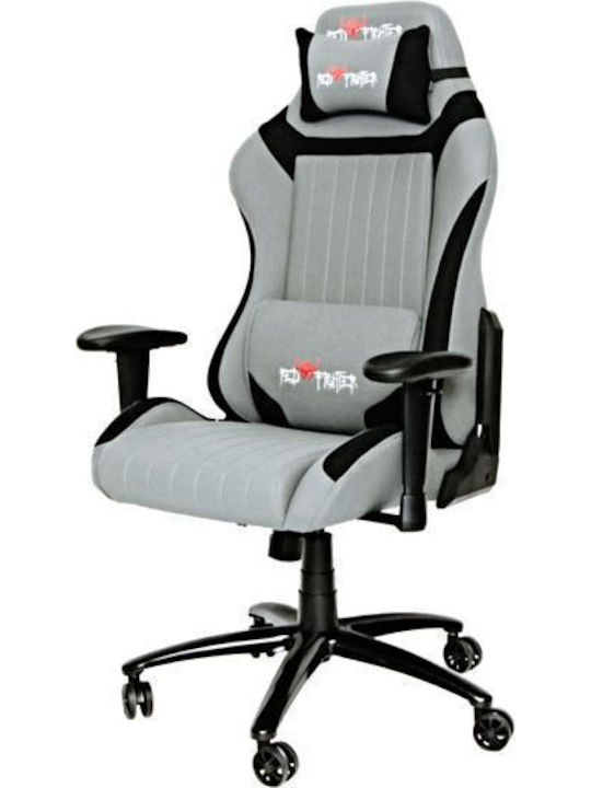 Red Fighter C3 Καρέκλα Gaming Δερματίνης με Ρυθμιζόμενα Μπράτσα Γκρι