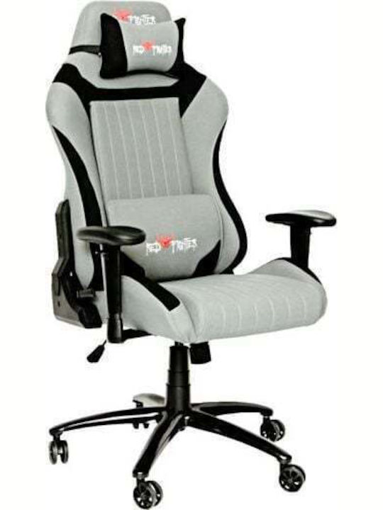 Red Fighter C3 Καρέκλα Gaming Δερματίνης με Ρυθμιζόμενα Μπράτσα Γκρι