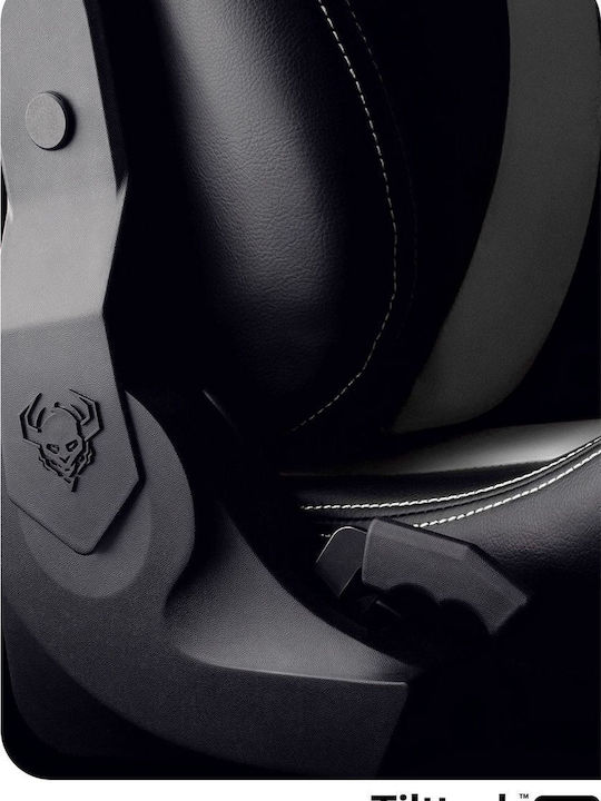 Diablo X-Horn 2.0 King Artificial Leather Gaming Chair with Adjustable Arms Black / White