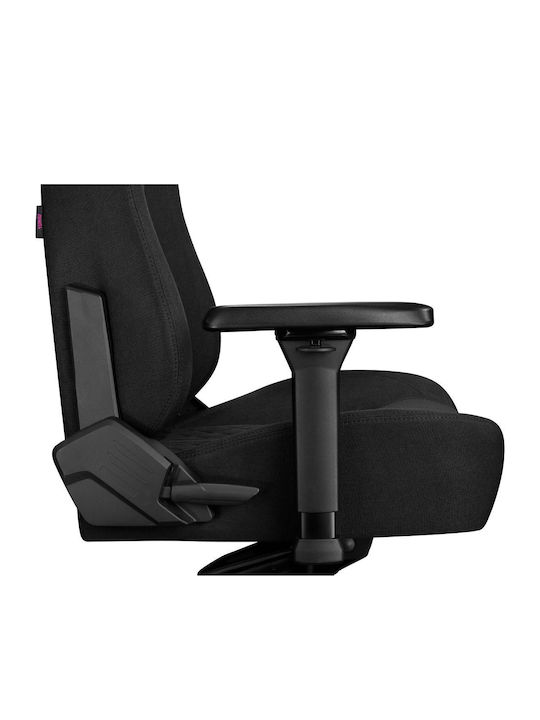 Yumisu 2052 Fabric Gaming Chair with Adjustable Arms Black