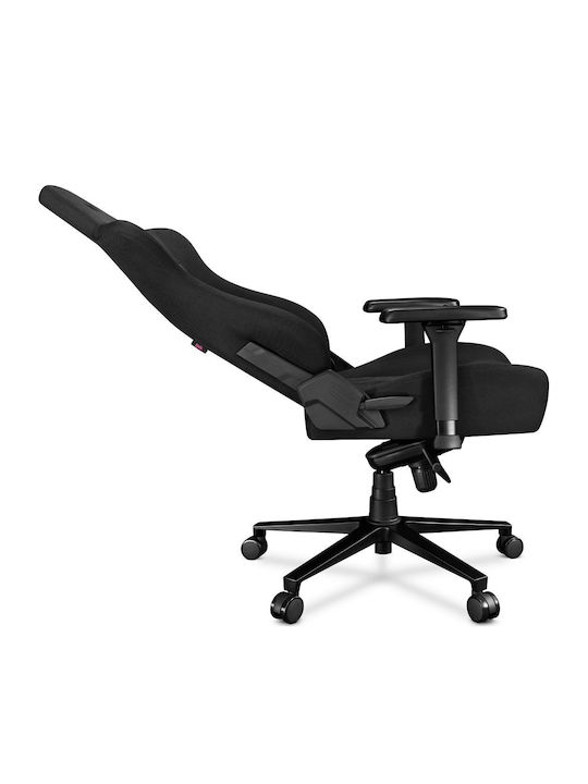 Yumisu 2052 Fabric Gaming Chair with Adjustable Arms Black