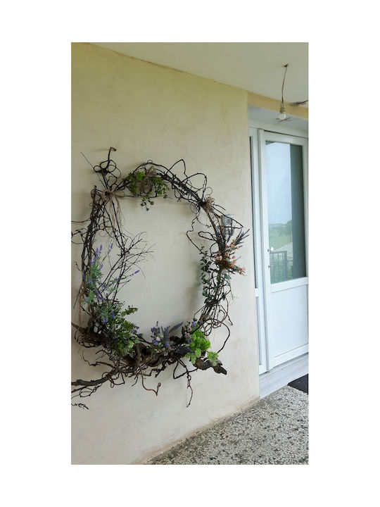 Große Dekorative Krone Mit Künstlichen Blumen 1,70 X 1,40 Cm